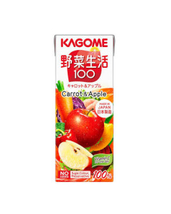 KAGOME Yasai Seikatsu 100 Carrot and Apple - CARTON