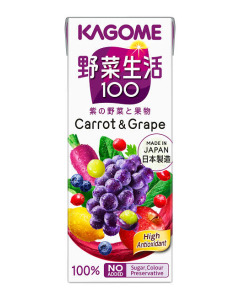 KAGOME Yasai Seikatsu 100 Carrot and Grape - CARTON