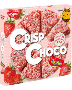 NISSIN Crisp Choco Strawberry - CARTON
