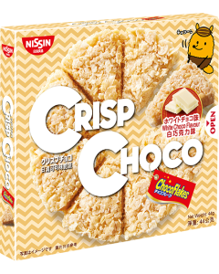 NISSIN Crisp Choco White Chocolate - CARTON