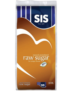 SIS Raw Sugar 800g X 24-Carton