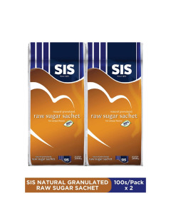 SIS Raw Sugar Sticks 100s 3.5g X 100 X 24-Carton