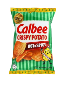 Calbee Crispy Potato Hot & Spicy - Carton