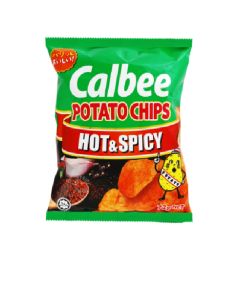 Calbee Crispy Potato Hot & Spicy - Carton