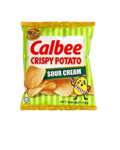 Calbee Crispy Potato Sour Cream - Carton