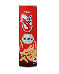 Calbee Prawn Cracker Canister Original - Carton