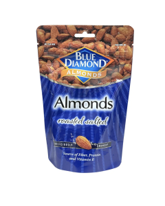 Blue Diamond Roasted Salted Almond Nuts - Carton