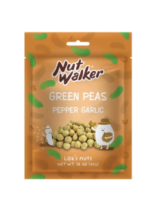 Nut Walker Pepper Garlic Green Peas - Carton
