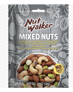 Nut Walker Natural Roasted & Salted Mixed Nuts - Carton