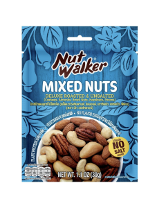 Nut Walker Deluxe Roasted & Unsalted Mixed Nuts - Carton