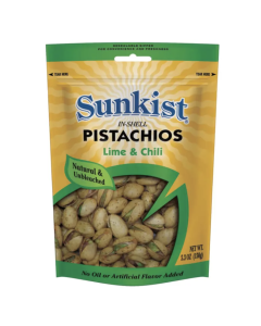 Sunkist Thai & Lime Pistachio Nuts - Carton