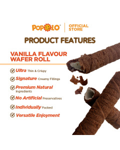 POPOLO VANILLA WAFER ROLL 1X4.0 KG-Carton
