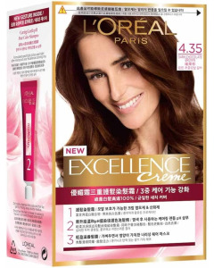 LOreal Excellence #4.35 Dark Chocolate Brown-Carton