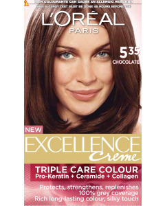 LOreal Excellence #5.35 Chocolate Brown-Carton
