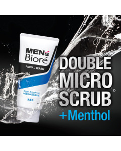 Men's Biore Double Active Fresh Micro Scrub 130G-Carton