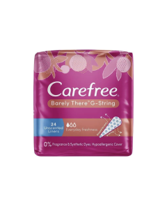 Carefree Barely There G-String Unscented - Carton