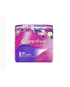 Carefree Super Dry Shower Fresh Scent - Carton
