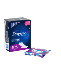 Stayfree All Nights Ultra Thin w Wings - Carton