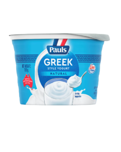 PAULS GREEK STYLE NATURAL YOGURT - Carton