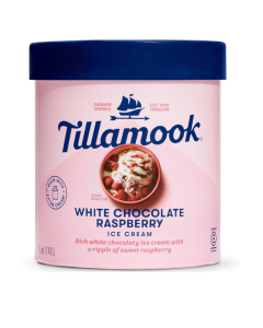Tillamook WHITE CHOC RASPBERRY - Carton