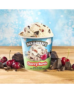 Ben & Jerry's Cherry Garcia Ice Cream 473ML-Carton