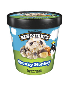 Ben & Jerry's Chunky Monkey Ice Cream 473ML-Carton