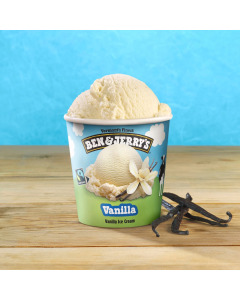 Ben & Jerry's Vanilla Fairtrade Ice Cream 473ML-Carton