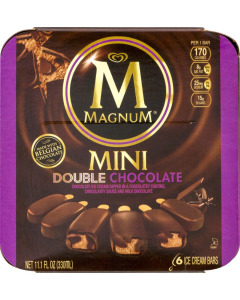 Magnum Mini Double Chocolate Ice Cream 55ML (6x6)-Carton