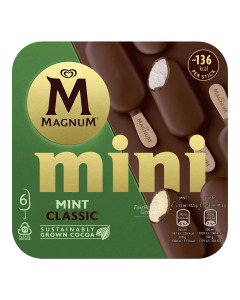 Magnum Mini Mint Ice Cream 55ML (6x6)-Carton