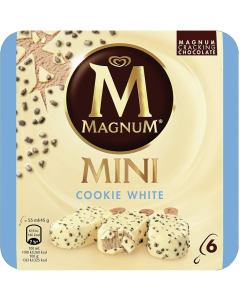 Magnum Mini White Chocolate Cookies Ice Cream 55ML (6x6)-Carton