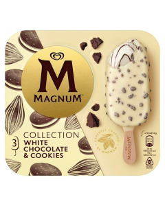 Magnum White Chocolate Cookies Ice Cream Bar 90ML-Carton