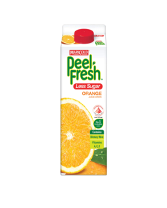 Marigold Peel Fresh Less Sugar Orange Juice - Carton