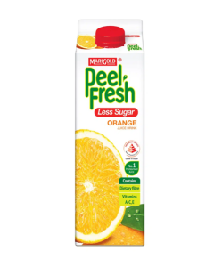 Marigold Peel Fresh Less Sugar Orange Juice - Carton