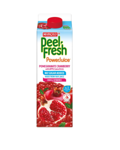 Marigold Peel Fresh PowerJuice Pomegranate Cranberry No Sugar Added Juice  - Carton