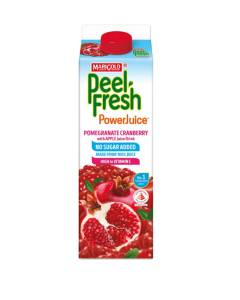 Marigold Peel Fresh PowerJuice Pomegranate Cranberry No Sugar Added Juice - Carton