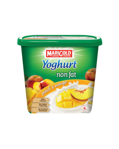 Marigold Non Fat Yoghurt Peach & Mango - Carton