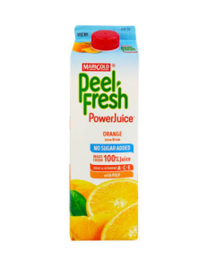 Marigold Peel Fresh PowerJuice Orange No Sugar Added Juice - Carton