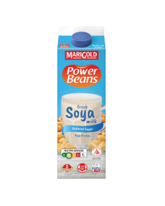 Marigold PowerBeans Fresh Soya Milk Reduced Sugar - Carton