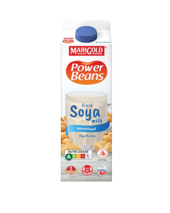 Marigold PowerBeans Fresh Soya Milk Unsweetened - Carton