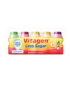 Vitagen Less Sugar Cultured Milk Assorted - Carton