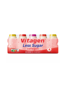 Vitagen Collagen Less Sugar Cultured Milk Assorted - Carton