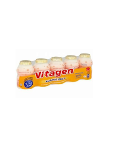 Vitagen Less Sugar Cultured Milk LB Original - Carton