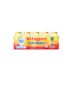 Vitagen Less Sugar Cultured Milk Pineapple - Carton