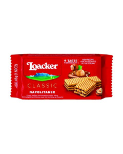Loacker Classic Napolitaner Wafer 5 x 45g X 18-Carton