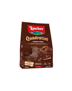 Loacker Quadratini Choco Wafer 250g X 18-Carton