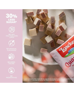 Loacker Quadratini Mini Raspberry Yoghurt Wafer 110g X 12-Carton