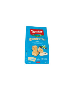 Loacker Quadratini Mini Vanilla Wafer 125g X 12-Carton