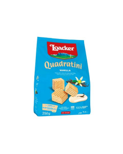 Loacker Quadratini Vanilla Wafer 250g X 18-Carton