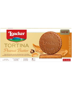 Loacker Tortina Peanut Butter Wafer 3 X 21g X 12-Carton