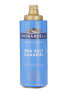 GHIRARDELLI CARAMEL SEASALT SAUCE SQUEEZE BOTTLE - Carton